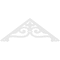 Ekena Millwork Pitch Finley Architectural Grade PVC Gable Pediment, 60"W x 22 1/2"H x 1"P (9/12) GPP060X023X100FIN - alternate 2